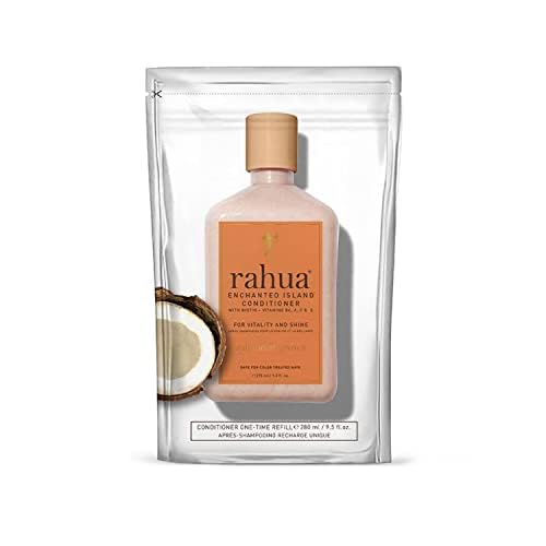 Rahua Enchanted Island Hair Conditioner with Biotin, Refill 9.5 Fl Oz, Supports Strength Hair Growth & Shine, All Hair Types, Vitamin C, E, A, B6, Coconut Guava, Nourishing Hair Care for Men and Women-VivaGrace Women