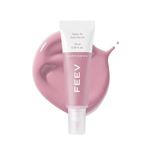 FEEV Hyper-Fit Color Serum Liquid Blush(10ml) | Dewy Cheek Blush Makeup | 50% of Hydrating Essence | Vegan | K-beauty (Happiness, 10ml)-VivaGrace Women