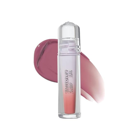 ETUDE Over Glowy Lip Stain Tint #13 Mauve Violet | Non-Sticky Vegan Lip Tint | Moisturized & Long-lasting Lip Gloss | Daily Lip Stain for Dry Lips, Korean Makeup-VivaGrace Women