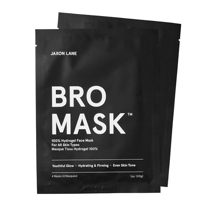 Skin Care Set: Deluxe Skincare Routine Gift Set 5pc, Mens Facial Care kit with Jaxon Lane Sunscreen, Bro Mask Sheet Mask & Eye Gels, Powder Face Wash and Moisturizer Set, Anti Aging Face Care for Men-VivaGrace Women