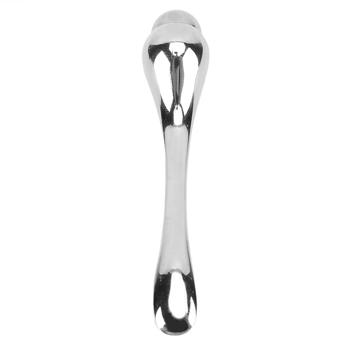 Eye Cream Massage Stick Magnetic Double Head Eye Cream Applicator for Facial Skin Care Silver-VivaGrace Women