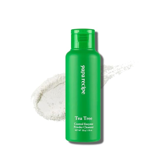 Papa Recipe Tea Tree Control Enzyme Powder Cleanser - Soft Exfoliating Facial Wash for Sensitive Skin (50g, 1.72oz) - Korean Skincare for Soothing, Balancing skin's moisture and oil level-VivaGrace Women