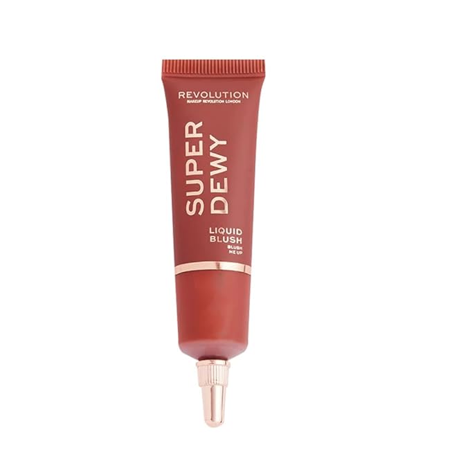 Revolution Beauty, Superdewy Liquid Blush, Richly Pigmented & Buildable, Blendable Formula, Blush Me Up, 0.5 Fl. Oz.-VivaGrace Women