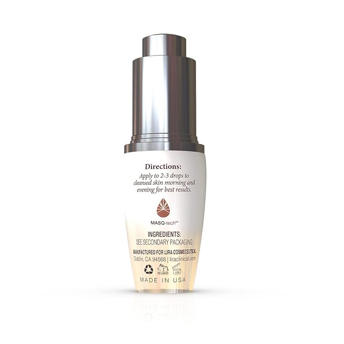 Lira Clinical MYSTIQ iLuminating Beauty Oil - Vitamin C Face Oil with Plant Stem Cell Extract - Hydrates Skin with Argan, Baobab with Antioxidants - Facial Drops for Daily Skincare Routine - 0.5 Oz-VivaGrace Women