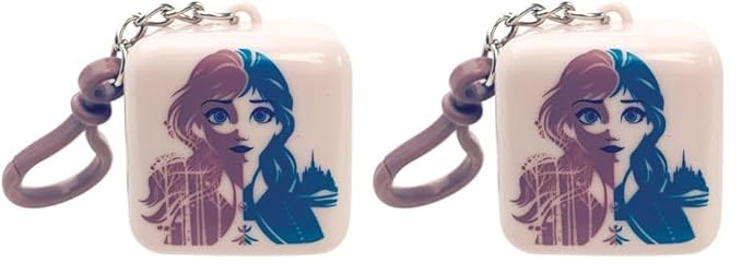 Lip Smacker Disney Frozen II Anna Cube Flavored Lip Balm Keychain, Anna Magical Berry, Clear, For Kids (Pack of 2)-VivaGrace Women