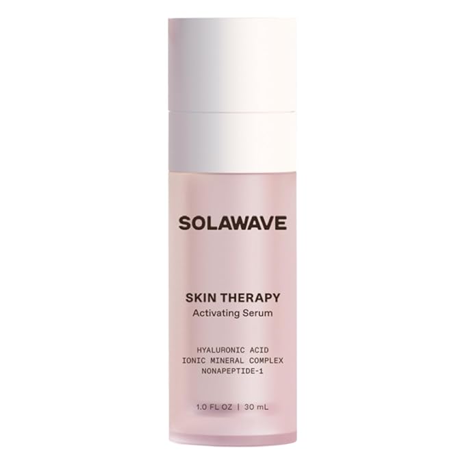 Solawave Wand Skin Therapy Activating Serum | Hyaluronic Acid and Peptides | Enhance Skincare Device Results | Hydrating Microcurrent Galvanic Current | Wrinkle Smoothing-VivaGrace Women