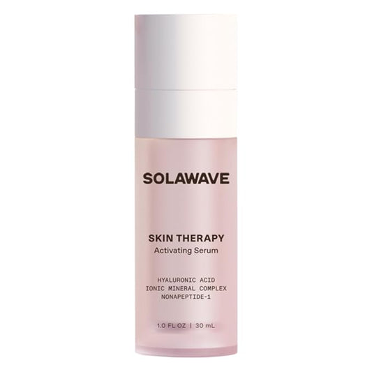 Solawave Wand Skin Therapy Activating Serum | Hyaluronic Acid and Peptides | Enhance Skincare Device Results | Hydrating Microcurrent Galvanic Current | Wrinkle Smoothing-VivaGrace Women