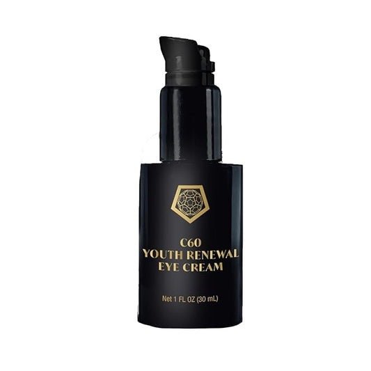 C60 Skincare - Age-Defying Antioxidant Protection - Reduce Wrinkles, Heal Skin, Non-Greasy - Face, Body, Bug Bites, Scarring - Organic Avocado Oil, 99.99% Pure (Regular, C60 Eye Cream)-VivaGrace Women