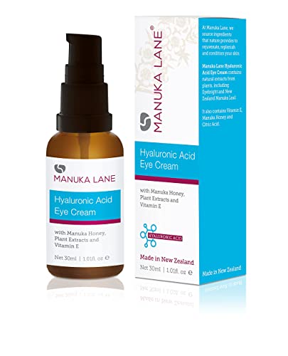 Hyaluronic Acid Eye Cream with Plant Extracts, Manuka Honey, Eye Bright Extract & Vitamin E | Plant Based Formula | Carefully formulated to keep your eyes bright and healthy!-VivaGrace Women