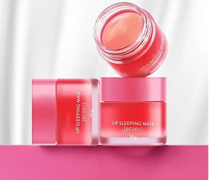 Lip Sleeping Mask | Made With Lip Plump Complex of Collagen, Vitamin C, Hyaluronic Acid & Coconut Oil | Moisturize & Nourish Dry, Chapped Lips | Organic, Vegan & Cruelty Free-VivaGrace Women