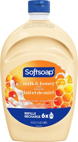 Softsoap Milk & Honey Scented, Liquid Hand Soap Refill, 50 Ounce (Pack of 2)