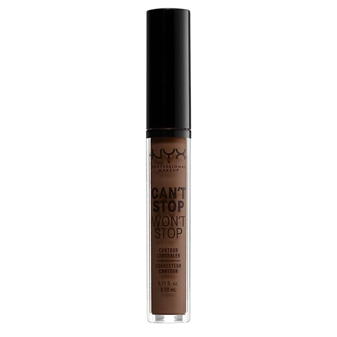 NYX PROFESSIONAL MAKEUP Can't Stop Won't Stop Contour Concealer, 24h Full Coverage Matte Finish - Deep-VivaGrace Women