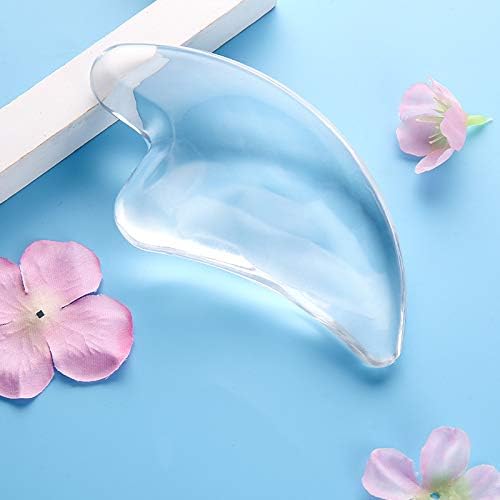 Transparent Gua Sha Facial Tools Natural Resin Face Massage Tool, Body Gua Sha Lymphatic Drainage Massager Fascia Blaster for Cellulite Remove Skin Care, Relieve Muscle Tension and Jawline Sculpting-VivaGrace Women