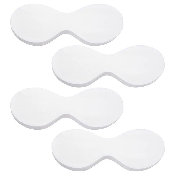 PAGOW 400 Sheets Disposable Non Woven Eye Care, Cotton Paper Facial Eye Pads Spa, DIY Clear Eye Mask Paper Beauty Sheets for Skincare Spa Wrap Moisture Retention-VivaGrace Women