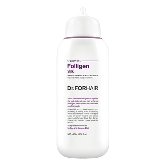 Dr.FORHAIR Folligen Silk Treatment 300 ml/10.14 fl. oz. | Damaged Scalp And Hair Care | Gentle, Nourishing & Strengthening-VivaGrace Women