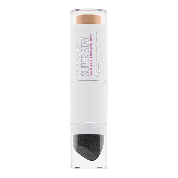 Maybelline New York Super Stay Foundation Stick For Normal to Oily Skin, Buff Beige, 0.25 oz.-VivaGrace Women