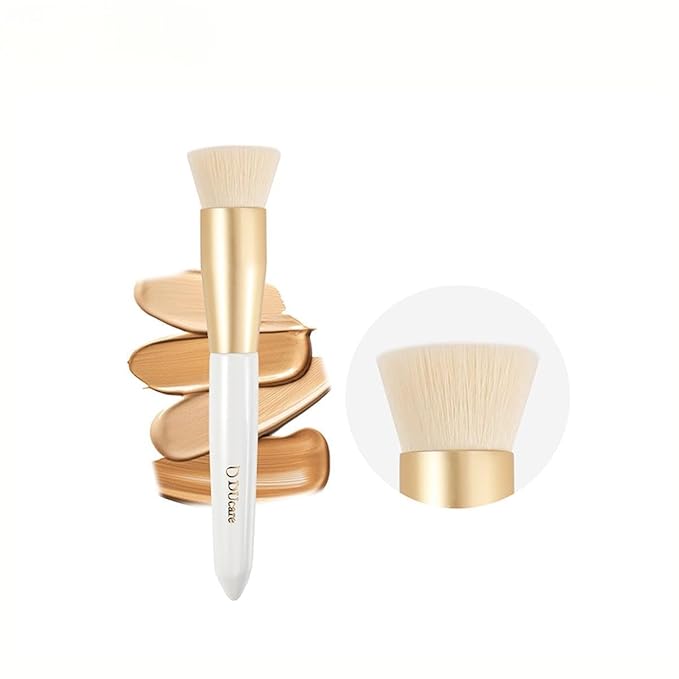 DUcare Flat Top Foundation Brush, Premium Contour Kabuki Brush, Professional Makeup Brush, Densely Packed Bristles, Multi-Purpose Face Buffing Blending Makeup Brushes for Liquid/Cream/Powder-VivaGrace Women