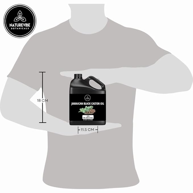 Naturevibe Botanicals Jamaican Black Castor Oil 32 Ounces | 100% Pure and Natural | Great for Skin Care and Hair Care-VivaGrace Women