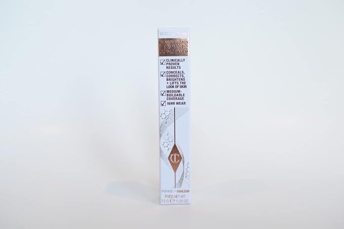 Charlotte Tilbury Beautiful Skin Medium to Full Coverage Radiant Concealer with Hyaluronic Acid - 3.5 Fair with Yellow Undertones-VivaGrace Women