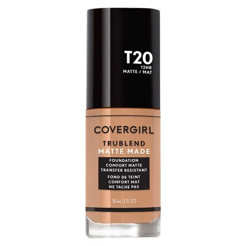 COVERGIRL COVERGIRL trublend matte made liquid foundation, t20 soft honey, 1.01 fl oz, pack of 2, 1.01 Ounce-VivaGrace Women