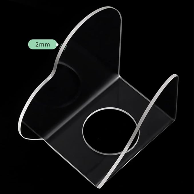 2 Pcs Clear Acrylic Nail Art Palettes Heart Shaped Nail Painting Plate Makeup Hand Palette Professional Cosmetic Mixing Palette for Beauty Salon-VivaGrace Women