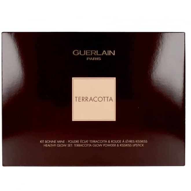 Guerlain Terracotta 3 Piece Set (#344 Sexy Coral 0.12 Oz+ #20 Nude Bronzer 0.3 Oz + Mini Brush + Bag)-VivaGrace Women