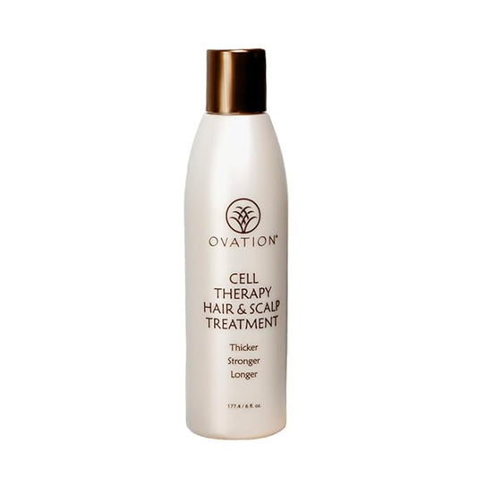 Ovation Hair Cell Therapy Hair Growth & Scalp Treatment for Men & Women - For All Hair Types, Helps Reduce Breakage & Split Ends - No Minoxidil, Sulfates, or Parabens - With Biotin, B5, Aloe (6 oz)-VivaGrace Women