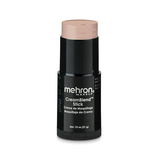 Mehron Makeup CreamBlend Stick | Face Paint, Body Paint, & Foundation Cream Makeup | Body Paint Stick Perfect for Halloween .75 oz (21 g) (Light Medium Olive)-VivaGrace Women