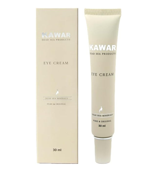 Dead Sea Eye Cream with Retinol, Collagen, Argan Oil & Caffeine, Targets Dark Circles, Puffiness & Fine Lines, Enriched with Dead Sea Minerals, Vegan Eye Cream for Women & Men, 1 oz-VivaGrace Women