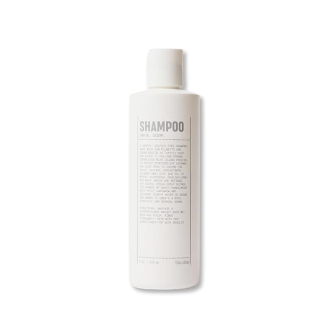 Blu Atlas Men's Natural Shampoo – Organic, Sulfate-Free, Paraben-Free – Deep Cleansing & Hydrating – Santal Cedar Scent – Made in America – 8 oz-VivaGrace Women