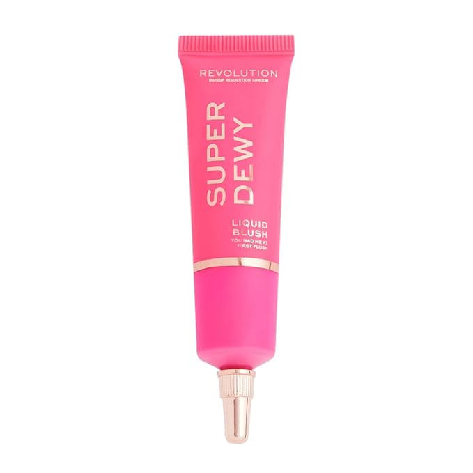 Revolution Beauty, Superdewy Liquid Blush, Richly Pigmented & Buildable, Blendable Formula, You Had Me At First Blush, 0.5 Fl. Oz.-VivaGrace Women