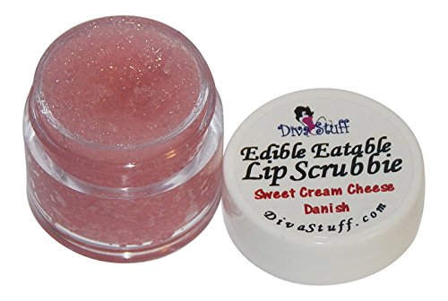 Diva Stuff Ultra Hydrating Lip Scrub for Soft Lips, Gentle Exfoliation, Moisturizer & Conditioner, Sweet Cream Cheese Danish – ¼ oz (Made in the USA)-VivaGrace Women