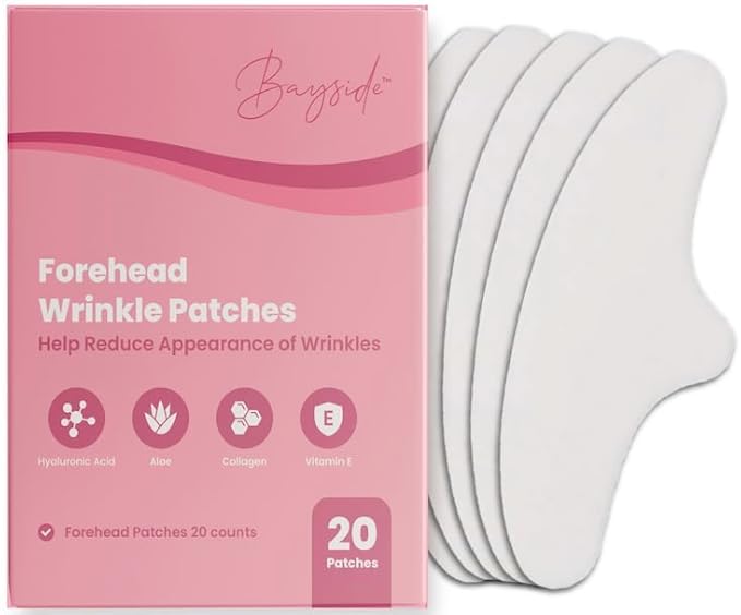 Forehead Wrinkle Patches | Anti-Wrinkle Facial Patches for Fine Lines | Overnight Wrinkle Filler & Deep Line Treatment | Disposable Face Tape for a Youthful, Firmer, and Smoother Appearance | 20 Count-VivaGrace Women