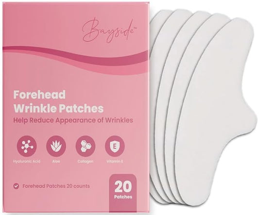 Forehead Wrinkle Patches | Anti-Wrinkle Facial Patches for Fine Lines | Overnight Wrinkle Filler & Deep Line Treatment | Disposable Face Tape for a Youthful, Firmer, and Smoother Appearance | 20 Count-VivaGrace Women