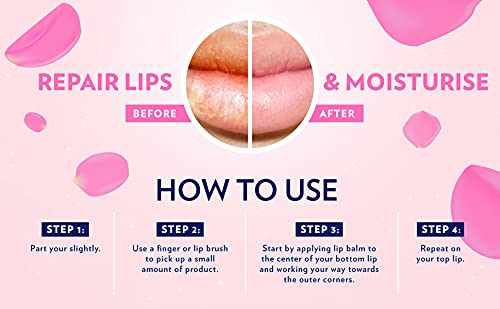 Vaseline Lip Therapy Lip Balm Mini, Rosy Lips | Lip Repair in a Container for Cracked, Dry Lip | Travel Size 0.25 oz (Pack of 4)-VivaGrace Women