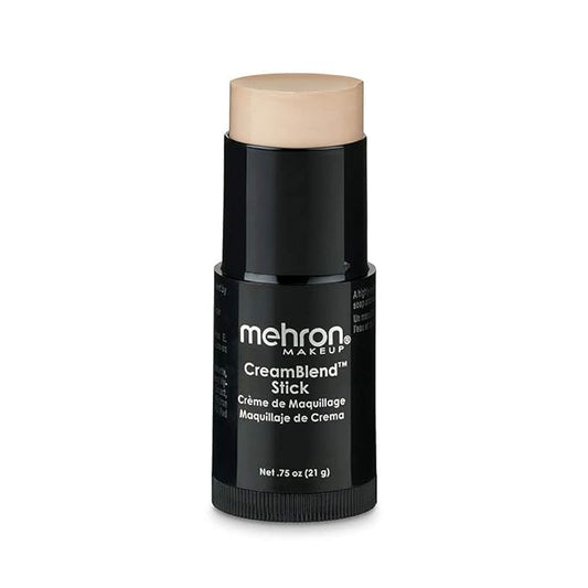 Mehron Makeup CreamBlend Stick | Face Paint, Body Paint, & Foundation Cream Makeup | Perfect for Halloween .75 oz (21 g) (Light 1)-VivaGrace Women