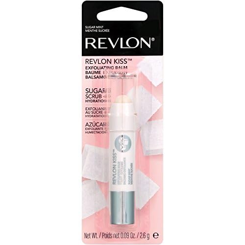 Revlon Lip Scrub Balm, Kiss Sugar Scrub Exfoliator, Lip Makeup with 24 Hour Long Lasting Hydration, Sugar Mint, 0.09 oz (Pack of 2)-VivaGrace Women