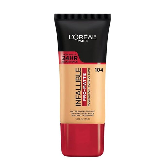 L'Oreal Paris Cosmetics Makeup Infallible Pro-Matte Liquid Longwear Foundation, Golden Beige, 1 fl oz-VivaGrace Women