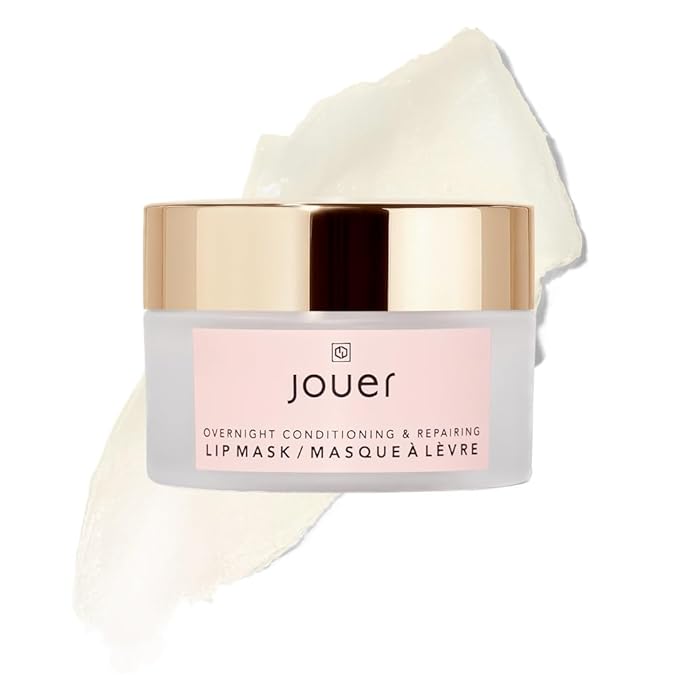 Jouer Conditioning & Repairing Lip Mask – Overnight Lip Mask for Dry Lips - Moisturizing Lip Balm - Maxi Lip for Plumper Lips and Visual Fullness - with Jojoba Oil and Grapeseed Oil for Hydration-VivaGrace Women