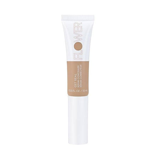 FLOWER BEAUTY By Drew Barrymore Get Real Serum Concealer - Brightens Skin + Blurs Blemishes - Hydrating Serum- Light-VivaGrace Women