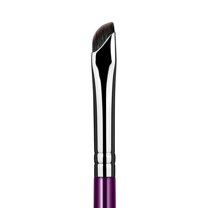 Eyeliner Brush, EIGSHOW Sickle Angled Gel Eyeliner Makeup Brush for Precise Eye Liner, Eyebrow, Eyelid with Ultra Thin Vegan Bristles (E865 Purple)-VivaGrace Women