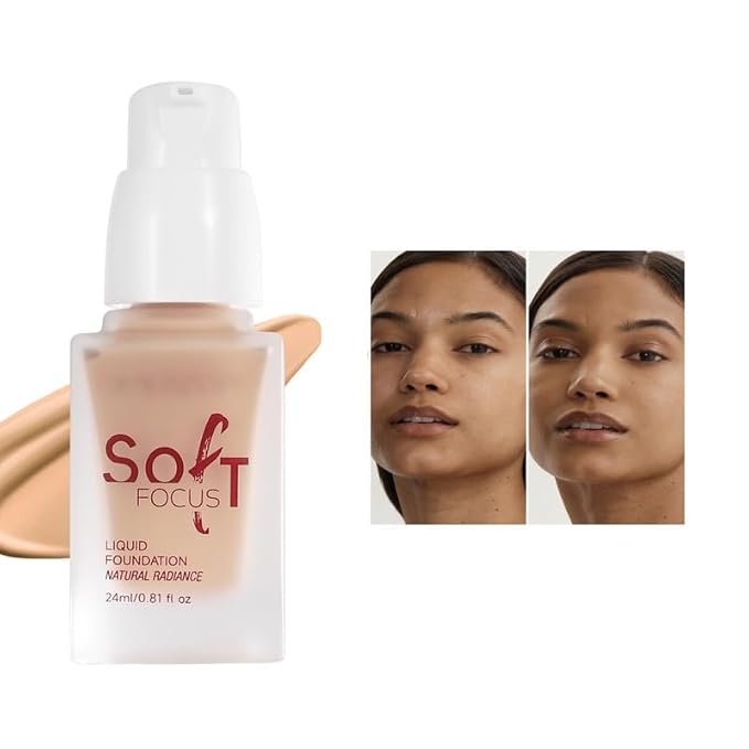 Full Cover Soft Focus Liquid Concealer, 24H Longwearing Waterproof Smooth Matte Flawless Finish Concealer Foundation Corrector for Eye Dark Circles Spots Face Concealer Matte Makeup Base,06-VivaGrace Women