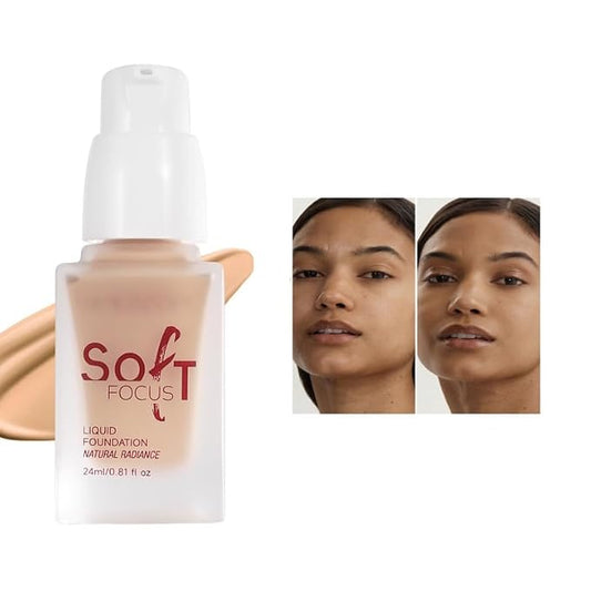 Full Cover Soft Focus Liquid Concealer, 24H Longwearing Waterproof Smooth Matte Flawless Finish Concealer Foundation Corrector for Eye Dark Circles Spots Face Concealer Matte Makeup Base,06-VivaGrace Women