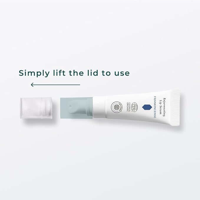 INNA Organic Lip Serum, Moisturizing, Fine Line Care & 100% Vegan, EWG & COSMOS Certified | Frankincense Essential Oils Infused Skin Care | Luxury Clean Beauty-VivaGrace Women