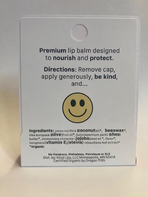 Kind Lips Lip Balm - Nourishing & Moisturizing Lip Care for Dry Lips with Shea Butter, Beeswax & Vitamin E | Strawberry Flavor | 0.15 Oz (Pack of 3)-VivaGrace Women