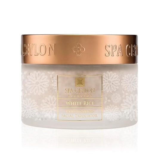 SPA CEYLON White Rice Rejuvenating Facial Exfoliator | Gentle Daily Face Polish for Normal to Dry & Sensitive Skin | 100 g