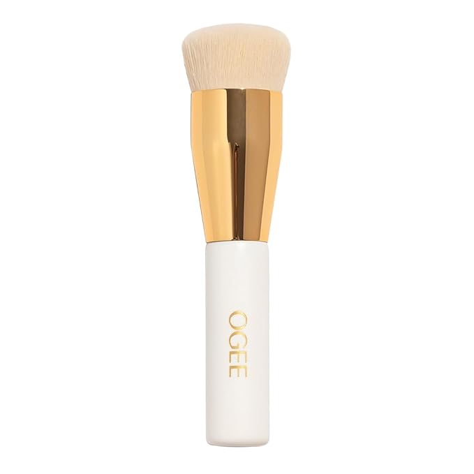 Ogee Professional Quality Makeup Brush - Ultra-Soft Base Brush with Vegan Bristles for Flawless Liquid Makeup Application - Premium Foundation Brush for Liquid Makeup-VivaGrace Women