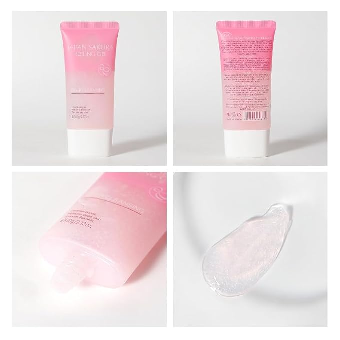 1 PC Deep Cleansing Peeling Gel for Face and Body, Soften Skin, Exfoliating Gel, 60g