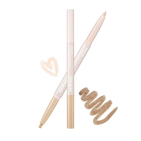 COLORGRAM Under Eye Highlighter Stick 01 Warm Tone | Silky-Smooth Long-Lasting Highlighter & Contouring Stick for Smudge-Proof, Shining Daily Makeup | K-Beauty Face Highlighters & Luminizers-VivaGrace Women