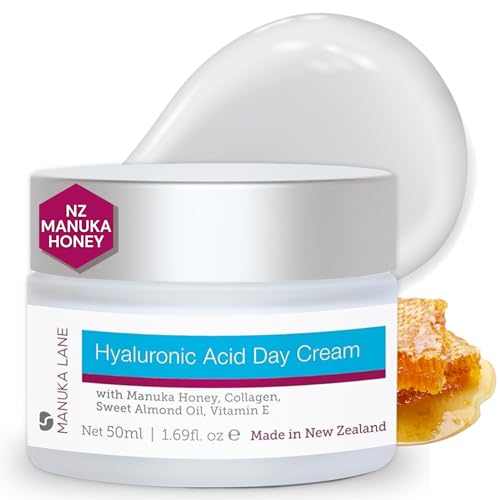 Manuka Lane Hyaluronic Acid Day Cream for Face and Neck with Oat Kernel Extract, Camellia Seed Oil & Sweet Almond Oil | Plant Based Formula | Carefully formulated to keep your skin young and healthy!-VivaGrace Women
